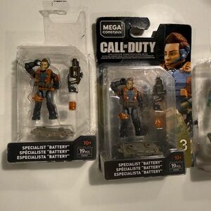 2 set New Mega Construx Call of Duty Specialist "Battery" Buildable Mini Series3